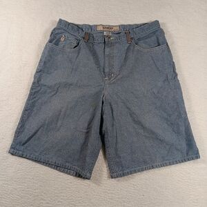 Vintage Guess Shorts Mens 38 Blue Denim Baggy Wide Leg Streetwear Jorts Grunge